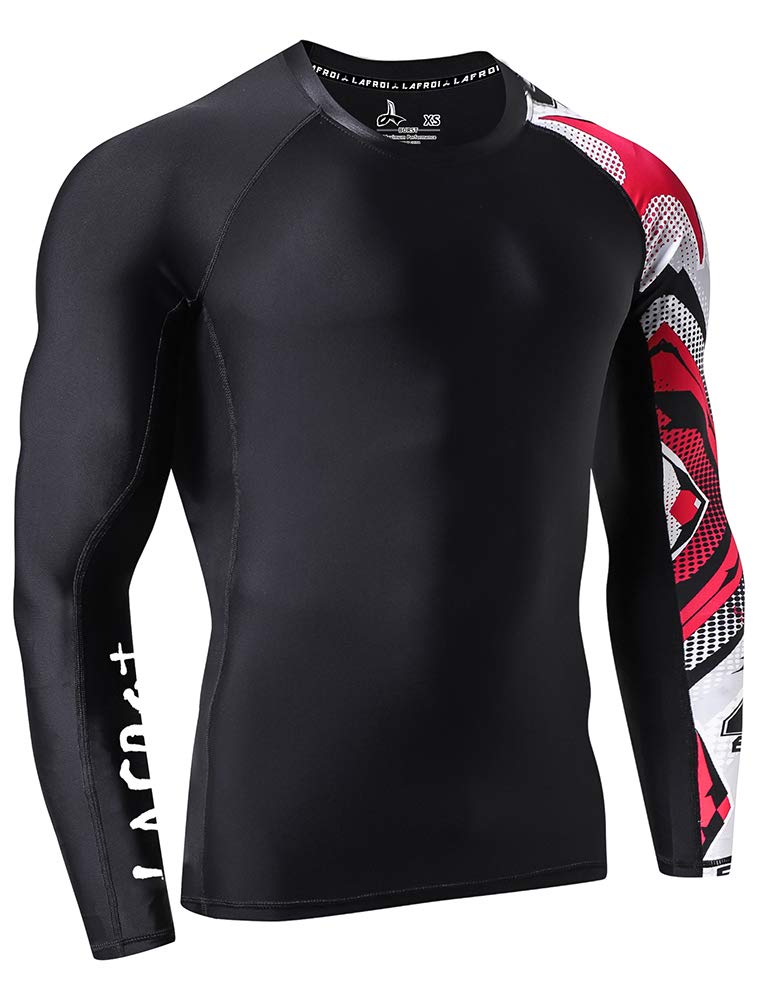LAFROI Men's Long Sleeve UPF 50+ Baselayer Skins Performance Fit Compression Rash Guard-CLYYB Asym Mecha Size XXL - Image 3